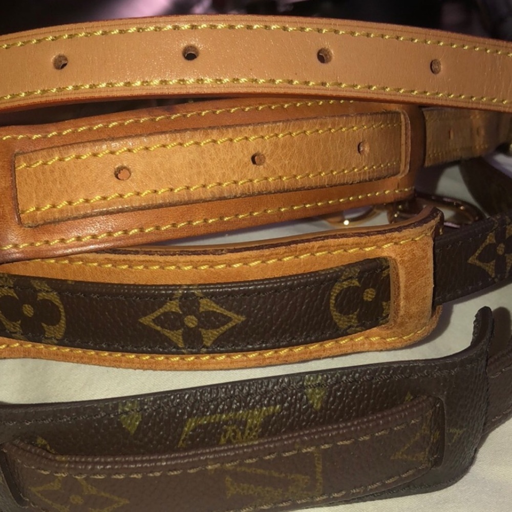 LOUIS VUITTON Replacement Vachetta Leather Shoulder Strap without LV Clasps - Picture 9 of 14